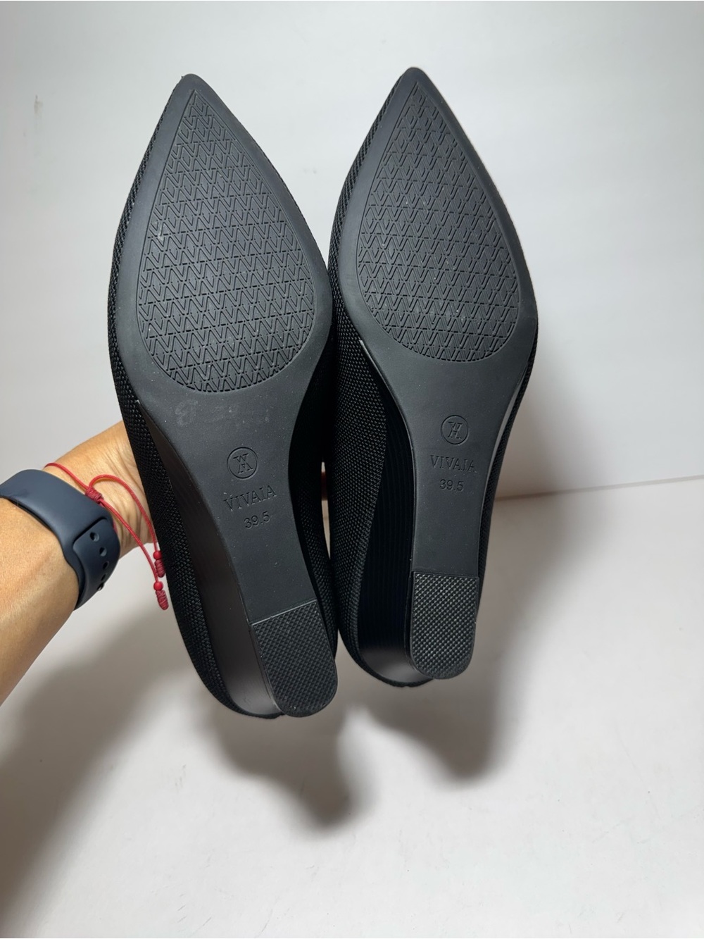 VIVAIA Pointed-Toe Wedge (Aria Wedge Pro) Black Shoes Size EU/39.5 US/8.5 - Picture 11 of 16